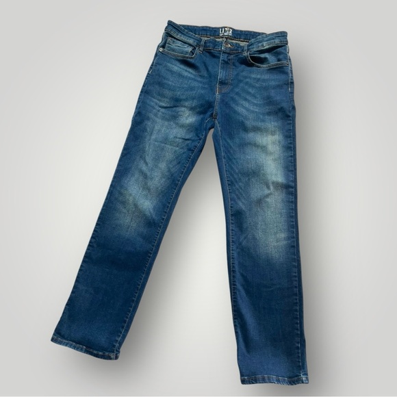 Lazer Straight Fit Blue Jeans 34”x32” - Picture 2 of 13
